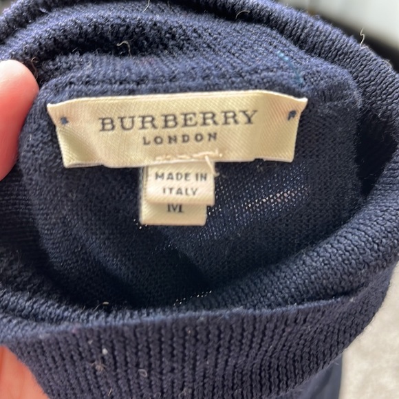 Burberry Merino Knit Piped Nova Check Turtleneck Sweater - Picture 12 of 12